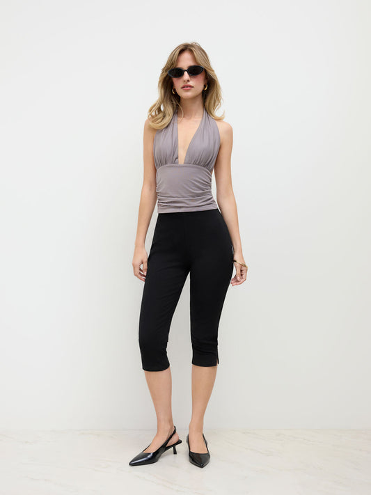 Polka Dot Stretch Capri