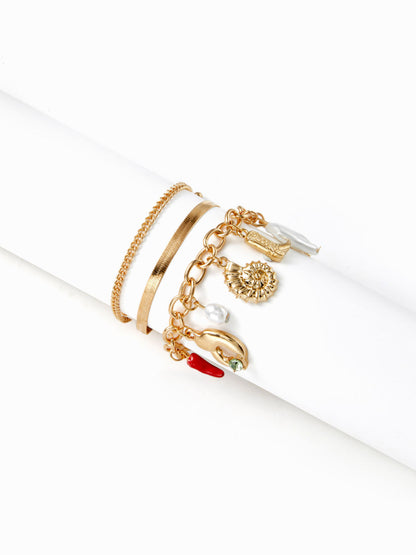 3PCS CHARM BRACELET SET