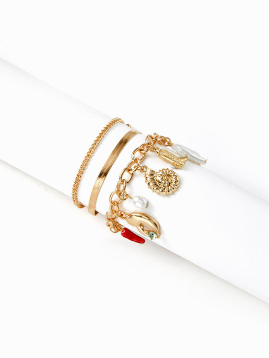 3PCS CHARM BRACELET SET