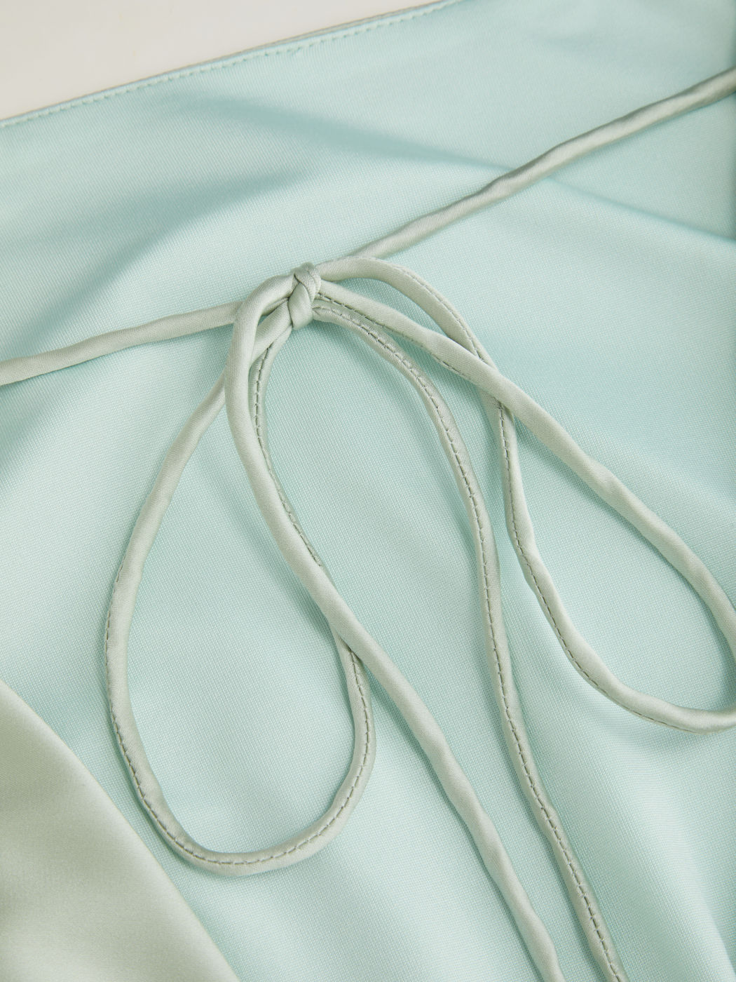 Satin Boat Neck Bell Sleeve Backless Mini Dress