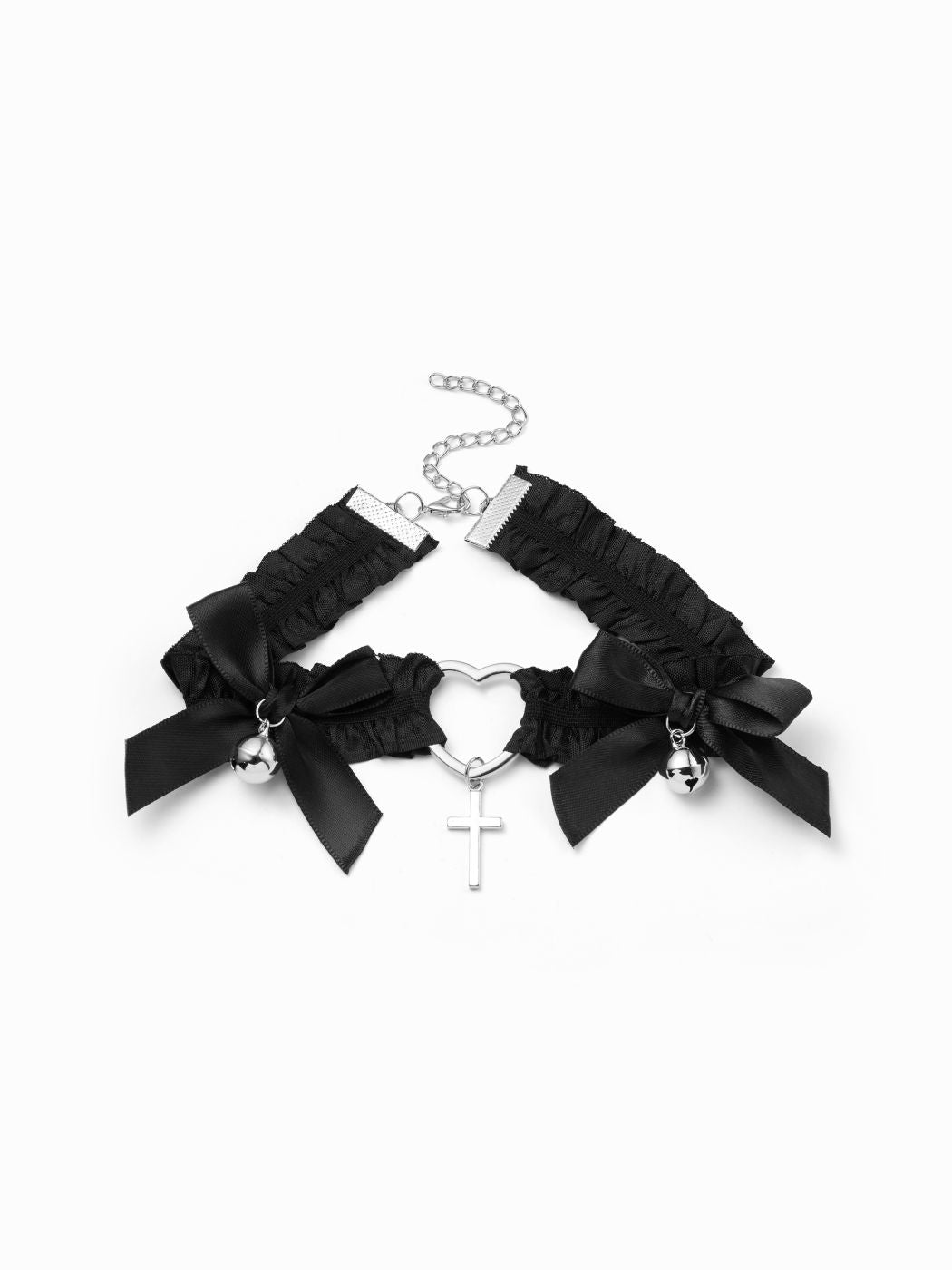 BOWKNOT LACE CROSS CHARM THIGH CHAIN