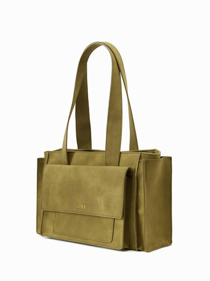 FLAP POCKET SHOULDER BAG
