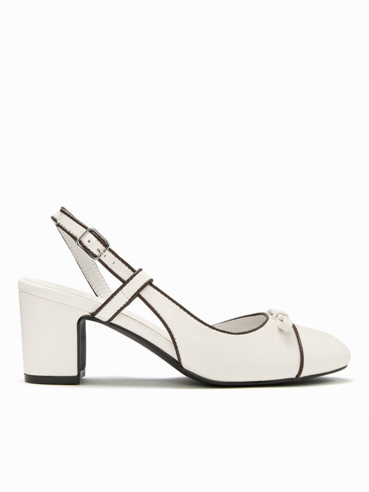 BOWKNOT SLINGBACK HEELS