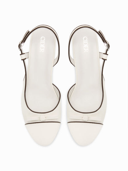 BOWKNOT SLINGBACK HEELS